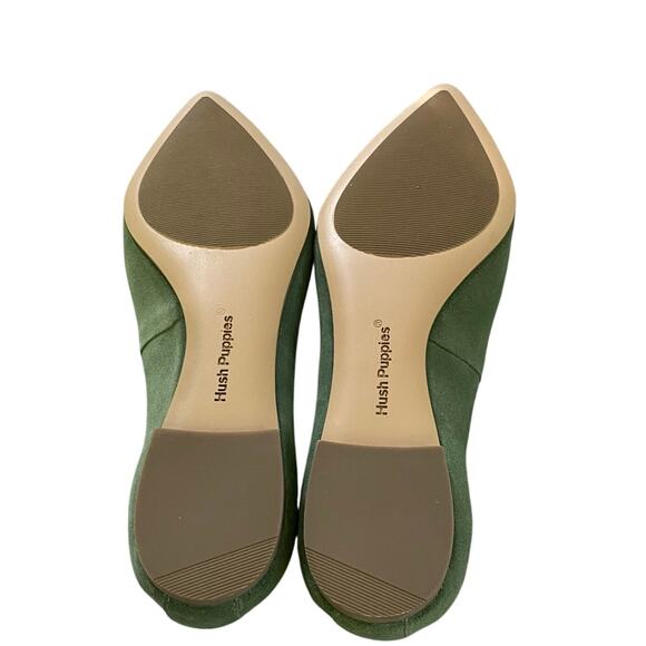 Hush Puppies "Hazel Pointe" Women's Flats, Soft Sage Suede, Size 7, #HPW10249 - Picture 6 of 9